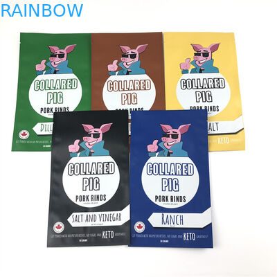 Απόδειξη μυρωδιάς τριών δευτερεύουσα σφραγίδων πλαστική Mylar φερμουάρ τσαντών κλειδαριών Resealable