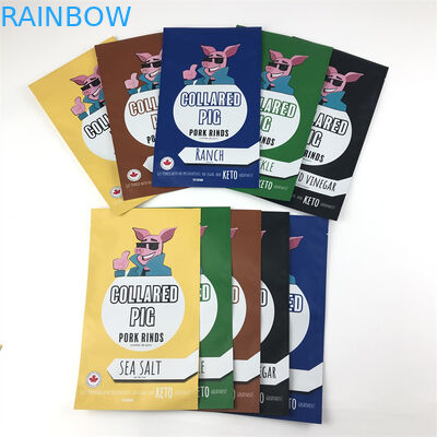 Απόδειξη μυρωδιάς τριών δευτερεύουσα σφραγίδων πλαστική Mylar φερμουάρ τσαντών κλειδαριών Resealable