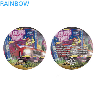 Ο μικτός κύκλος Edibles τεμάχισε τη διαμορφωμένη απόδειξη 3.5g μυρωδιάς τσαντών συσκευασίας φύλλων αλουμινίου Mylar