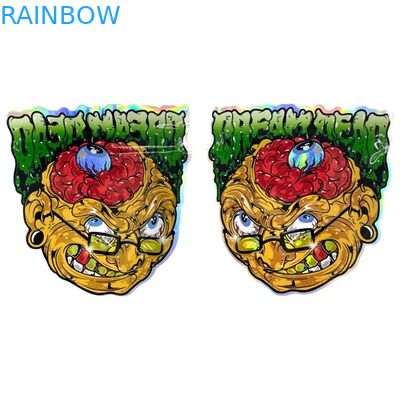 Τυπωμένες οι συνήθεια τσάντες Mylar κλειδαριών φερμουάρ συγκολλούν το φύλλο αλουμινίου αλουμινίου τσαντών φερμουάρ πρόχειρων φαγητών Gummies με θερμότητα