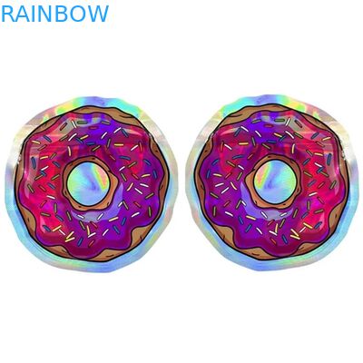 Οι πλαστικές τσάντες Mylar Edibles απόδειξης μυρωδιάς ανθίζουν τις ολογραφικές στρογγυλές τσάντες 3.5G μορφής σπόρων