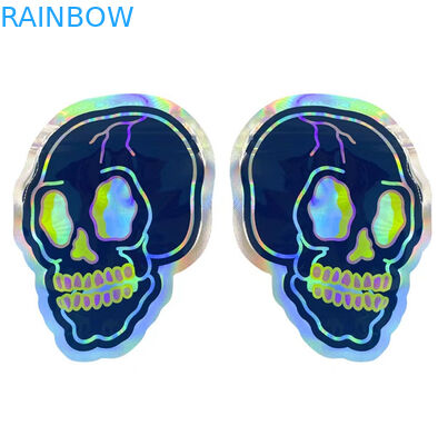 Οι πλαστικές τσάντες Mylar Edibles απόδειξης μυρωδιάς ανθίζουν τις ολογραφικές στρογγυλές τσάντες 3.5G μορφής σπόρων