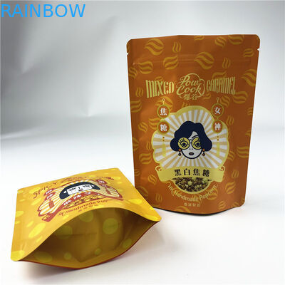 Τυπωμένη Popcorn φραγμών πρόχειρων φαγητών πρωτεϊνική Ziplock Mylar συσκευασία 250g τροφίμων τσαντών πλαστική