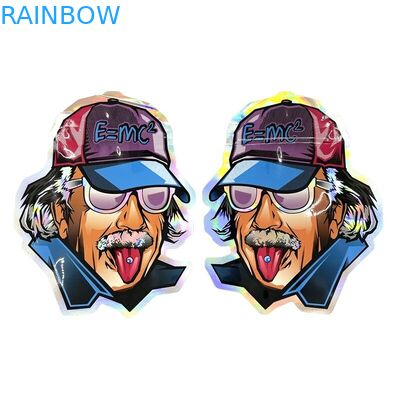 Συνήθειας ανώμαλη μορφής απόδειξη 3.5g 7g μυρωδιάς τσαντών φερμουάρ Mylar πλαστική