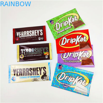 Τυπωμένη συνήθεια συσκευασία τσαντών πρόχειρων φαγητών Mylar Edibles για το φραγμό 400mg σοκολάτας