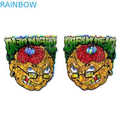 Ανώμαλη Resealable πλαστική σακούλα καραμελών τσαντών Mylar κλειδαριών φερμουάρ