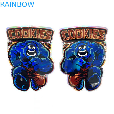 Ανώμαλη Resealable πλαστική σακούλα καραμελών τσαντών Mylar κλειδαριών φερμουάρ