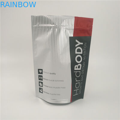 Οι προσαρμοσμένες τσάντες CBD στέκονται επάνω τη συσκευασία τροφίμων Baggies φύλλων αλουμινίου αργιλίου μεταλλινών Doypack