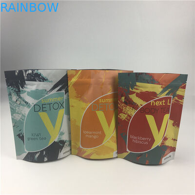 Πλαστική στάση THC επάνω στη σακούλα με τη συσκευάζοντας τσάντα Mylar φερμουάρ για τις καννάβεις πρόχειρων φαγητών