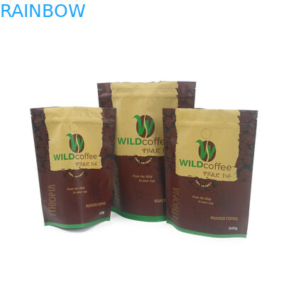 Συσκευάζοντας τσάντα Kratom καφέ φερμουάρ τσαντών πρόχειρων φαγητών απόδειξης μυρωδιάς Mylar συνήθειας