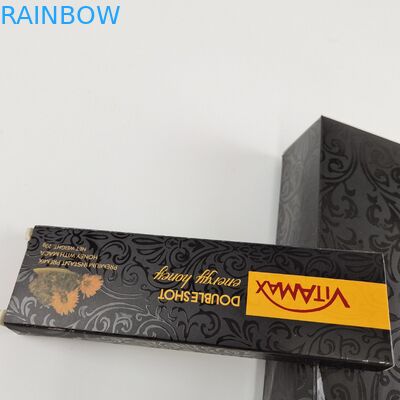 Χονδρικό μαύρο χρώμα συνήθειας που συσκευάζει το γλυκό κιβώτιο μελιού βάρους σακουλιών 22g για το ενεργειακό μέλι Vitamax