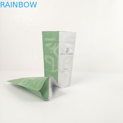 Εδώδιμη στάση τσαντών 3.5g Mylar καφέ καραμελών επάνω στο πακέτο συσκευασίας τροφίμων φερμουάρ σακουλών