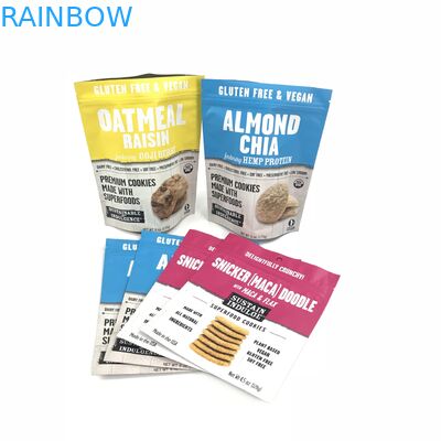 Στάση λογότυπων 3.5g συνήθειας επάνω στις τσάντες Mylar για τη συσκευασία φασολιών καφέ μπισκότων καννάβεων