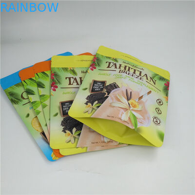 Πλαστική στάση καφέ επάνω στις συσκευάζοντας τσάντες κάνναβης 3.5g Mylar σακουλών με το λογότυπο