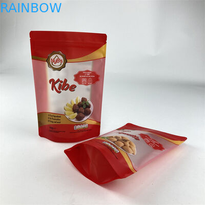 Εδώδιμη στάση τροφίμων συνήθειας επάνω στο φυστίκι των δυτικών ανακαρδίων καρυδιών σακουλών που συσκευάζει τη σαφή σακούλα κλειδαριών φερμουάρ