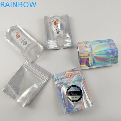 Οι Resealable ακίνδυνες για τα παιδιά Ziplock συσκευάζοντας τσάντες καθαρίζουν την μπροστινή πλάτη φύλλων αλουμινίου εδώδιμη για τα τρόφιμα