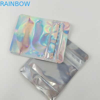 Οι Resealable ακίνδυνες για τα παιδιά Ziplock συσκευάζοντας τσάντες καθαρίζουν την μπροστινή πλάτη φύλλων αλουμινίου εδώδιμη για τα τρόφιμα