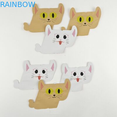 Οι ειδικές διαμορφωμένες τυπωμένες συνήθεια τσάντες Mylar τεμαχίζουν την ανώμαλη σακούλα με το φερμουάρ