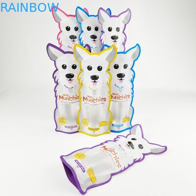 Οι ειδικές διαμορφωμένες τυπωμένες συνήθεια τσάντες Mylar τεμαχίζουν την ανώμαλη σακούλα με το φερμουάρ