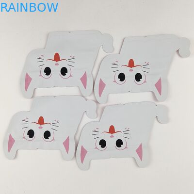 Διαμορφωμένες πλαστικό Ziplock Mylar τσαντών ακίνδυνες για τα παιδιά ψηφιακές συσκευάζοντας τσάντες φύλλων αλουμινίου τυπωμένων υλών ανώμαλες