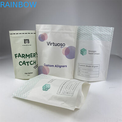 Τα δόντια καθαρίζουν το συσκευάζοντας PE εγγράφου τσαντών MOPP Kraft Mylar ευθυγραμμιστών μια πλευρά διαφανής