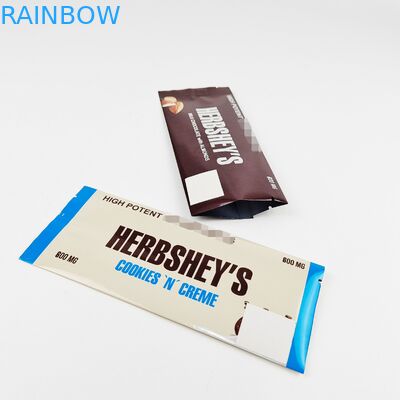 Τυπωμένη συνήθεια Mylar φερμουάρ τσαντών υγρασία τσαντών σοκολάτας συσκευάζοντας - απόδειξη