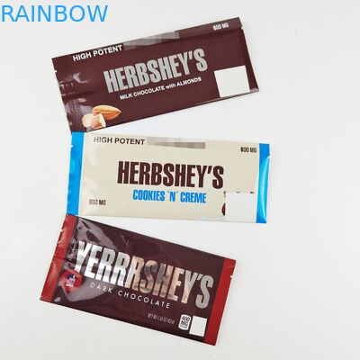 600mg συσκευάζοντας σακούλια συσκευασίας σοκολάτας τσαντών φύλλων αλουμινίου λογότυπων συνήθειας σακουλών σοκολάτας