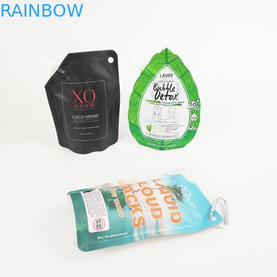 Συσκευάζοντας ριγμένη καλλυντικό υγρή στάση σακουλών σωλήνων σαμπουάν συνήθειας επάνω στις σακούλες