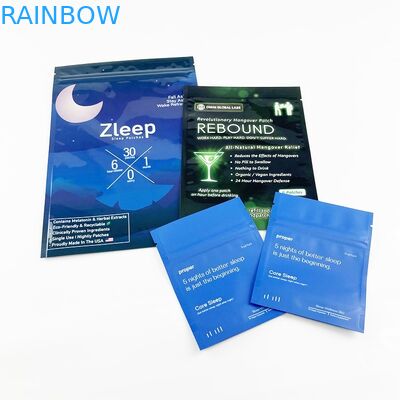 Βιοδιασπάσιμα φύλλων αλουμινίου της Kraft καλλυντικά δείγματα τρία τσαντών σακουλιών εγγράφου κενά σφραγισμένη πλευρά τσάντα