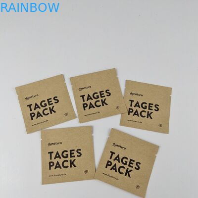 Συνήθεια που τυπώνει τις βιοδιασπάσιμες σφραγισμένες πλευρά τσάντες τσαντών MOPP 3 εγγράφου της Kraft