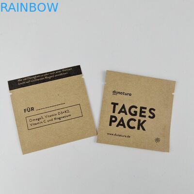 Συνήθεια που τυπώνει τις βιοδιασπάσιμες σφραγισμένες πλευρά τσάντες τσαντών MOPP 3 εγγράφου της Kraft