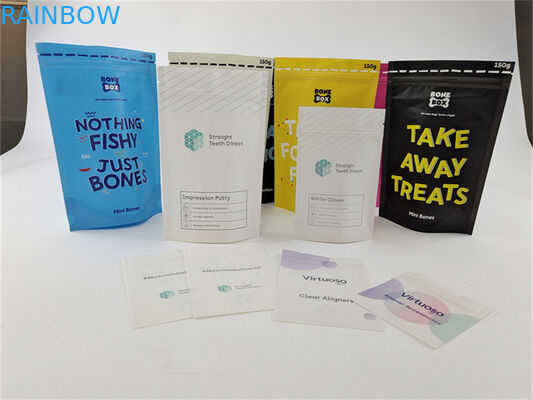 Επαναχρησιμοποιήσιμη ζωηρόχρωμη βιο της Kraft στάση τροφίμων της Pet τσαντών εγγράφου τυπωμένη συνήθεια επάνω στη σακούλα