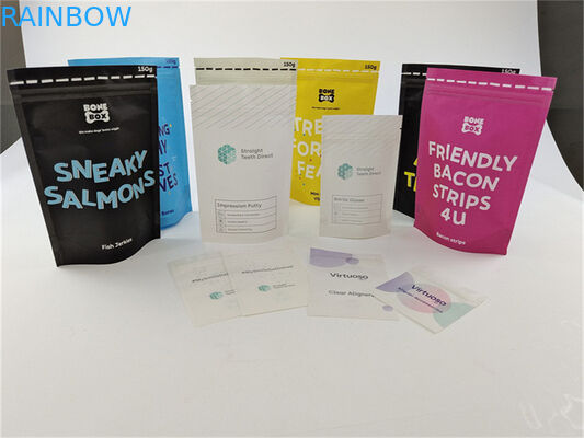 Επαναχρησιμοποιήσιμη ζωηρόχρωμη βιο της Kraft στάση τροφίμων της Pet τσαντών εγγράφου τυπωμένη συνήθεια επάνω στη σακούλα