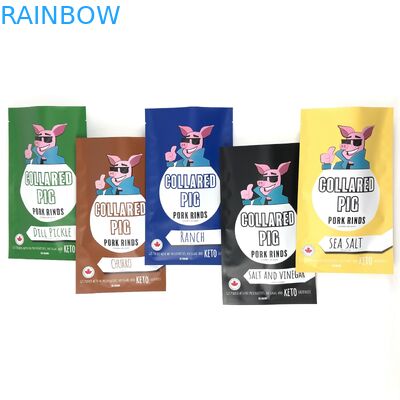 Προσαρμόστε 35g τροφίμων Mylar τσαντών τη συσκευάζοντας στάση Mylar καννάβεων πλαστική επάνω στις σακούλες