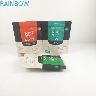 Στάση επάνω Ziplock καρυκευμάτων καπνών πρόχειρων φαγητών τσαντών αργιλίου στις συσκευάζοντας Resealable τσάντες