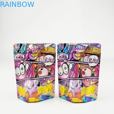 οι τσάντες Mylar τροφίμων 3.5g 7g 14g 28g προσάρμοσαν τη στάση Cangy Gummies επάνω Ziplock στις τσάντες