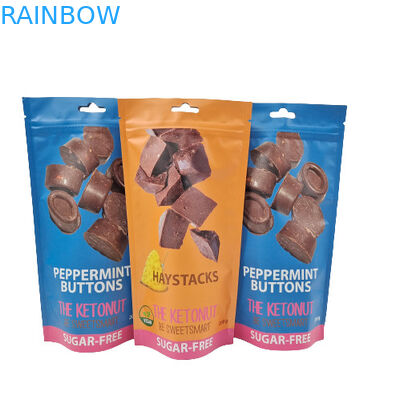 οι τσάντες Mylar τροφίμων 3.5g 7g 14g 28g προσάρμοσαν τη στάση Cangy Gummies επάνω Ziplock στις τσάντες