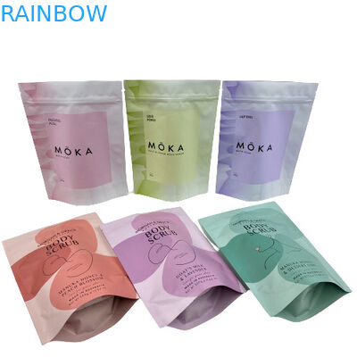 Φερμουάρ Mylar Stand Up Pouches Gravnre Printing for Body Scrub Bath Salt