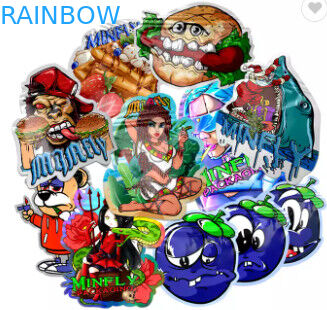 Σακούλα συσκευασίας τροφίμων μαλακής αφής βρώσιμα 3,5 g Τσάντες Mylar για μπισκότα ειδικού σχήματος