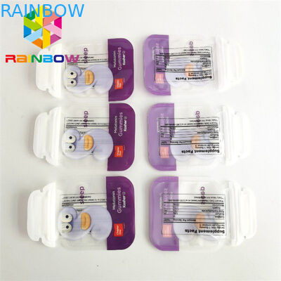 Σακούλα συσκευασίας τροφίμων μαλακής αφής βρώσιμα 3,5 g Τσάντες Mylar για μπισκότα ειδικού σχήματος