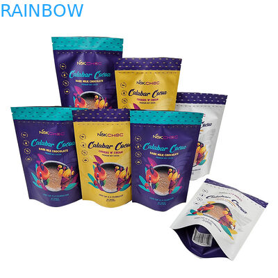 Προσαρμοσμένη εδώδιμη συσκευάζοντας στάση επάνω στην τσάντα σακουλών με την απόδειξη μυρωδιάς φερμουάρ