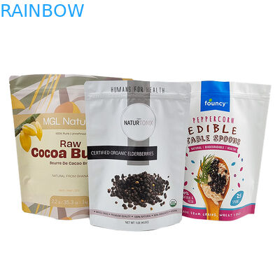 Προσαρμοσμένη εδώδιμη συσκευάζοντας στάση επάνω στην τσάντα σακουλών με την απόδειξη μυρωδιάς φερμουάρ