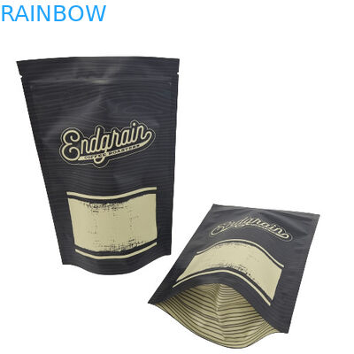 Τσάι καφέ που συσκευάζει την άσπρη παγωμένη Ziplock απόδειξη μυρωδιάς τσαντών με το λογότυπό σας