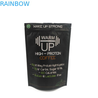 Τσάι καφέ που συσκευάζει την άσπρη παγωμένη Ziplock απόδειξη μυρωδιάς τσαντών με το λογότυπό σας