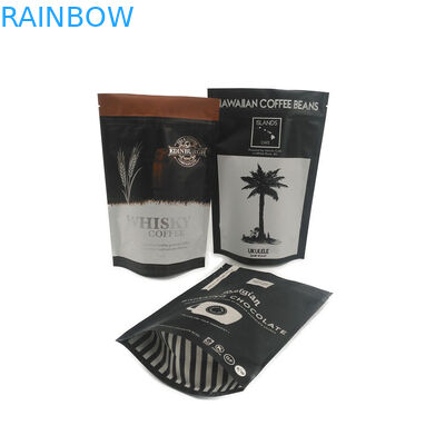 Τσάι καφέ που συσκευάζει την άσπρη παγωμένη Ziplock απόδειξη μυρωδιάς τσαντών με το λογότυπό σας