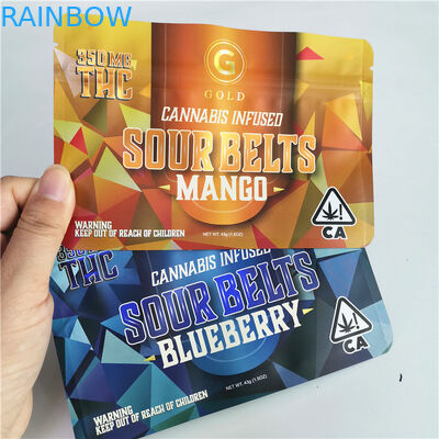 Συσκευάζοντας τσάντα 420 μαριχουάνα ζιζανίων CBD ψηφιακό τεμαχισμένο Doypack βοτανικό θυμίαμα εκτύπωσης