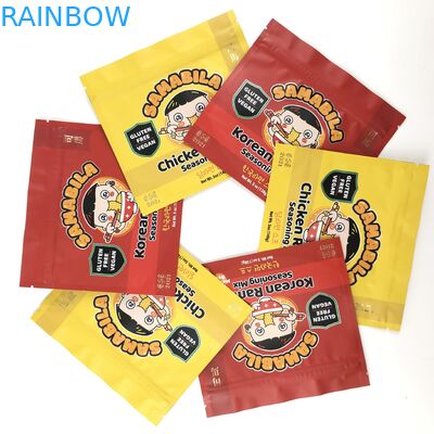 Στιλπνά ολογραφικά μπισκότα αργιλίου που συσκευάζουν τη στάση τσαντών 3.5g 7g επάνω στις σακούλες