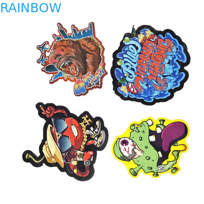 3,5 γραμμάρια 7 γραμμάρια μπισκότα καραμελών ακανόνιστου προσαρμοσμένου σχήματος Συσκευασία Αδιάβροχη Σακούλες Mylar Die Cut