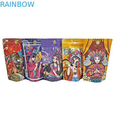 Θήκη με φερμουάρ βρώσιμο αλουμινόχαρτο 100g πλαστικό για καραμέλες/σνακ/καφέ/τροφές για κατοικίδια Mylar τσάντες