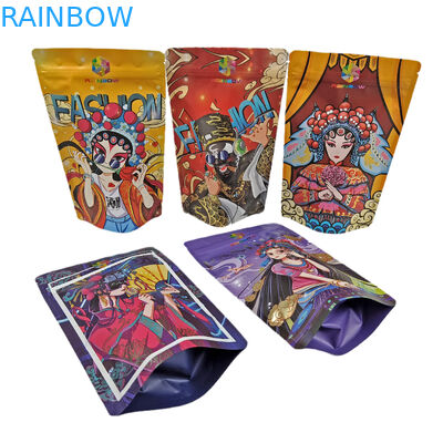 Θήκη με φερμουάρ βρώσιμο αλουμινόχαρτο 100g πλαστικό για καραμέλες/σνακ/καφέ/τροφές για κατοικίδια Mylar τσάντες